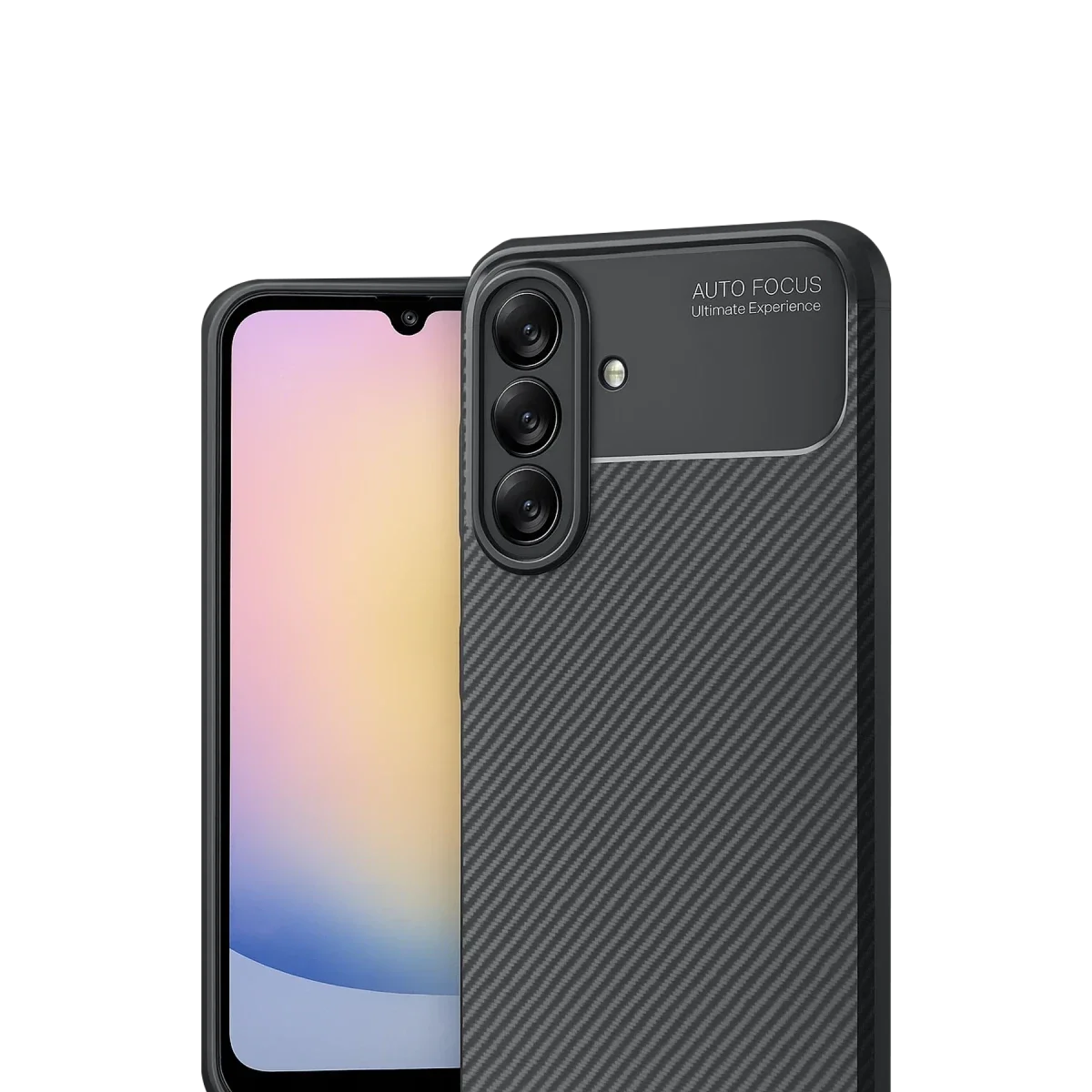 Samsung Galaxy A17 5G Auto Focus Karbon Kapak - Siyah görsel 2