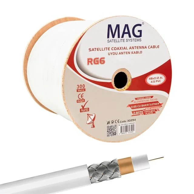 Mag RG59 Fa 300 Metre ni Anten Kablosu görsel 4