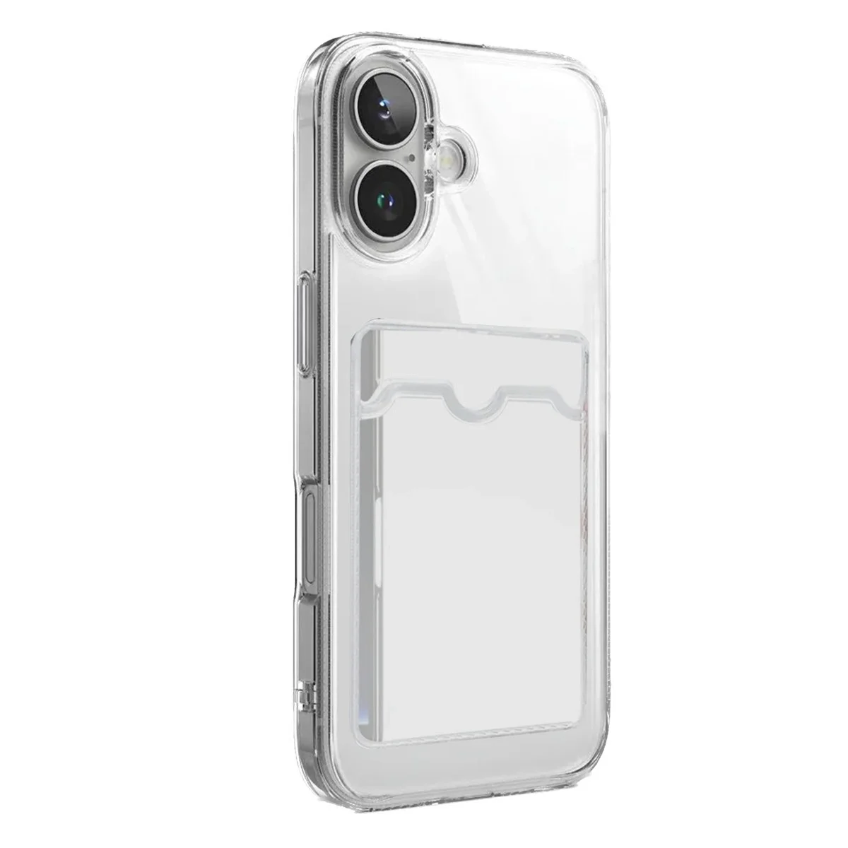 Apple İphone 17 Kart Şeffaf Silikon - Şeffaf