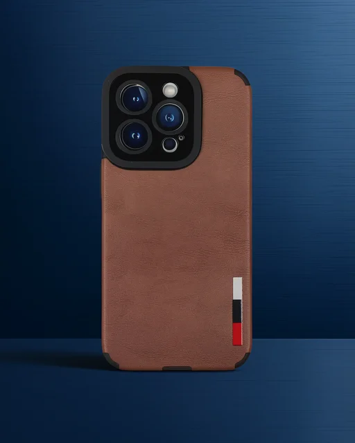 Apple İphone 14 Pro Max Kılıf Loop Deri Silikon - Kahverengi