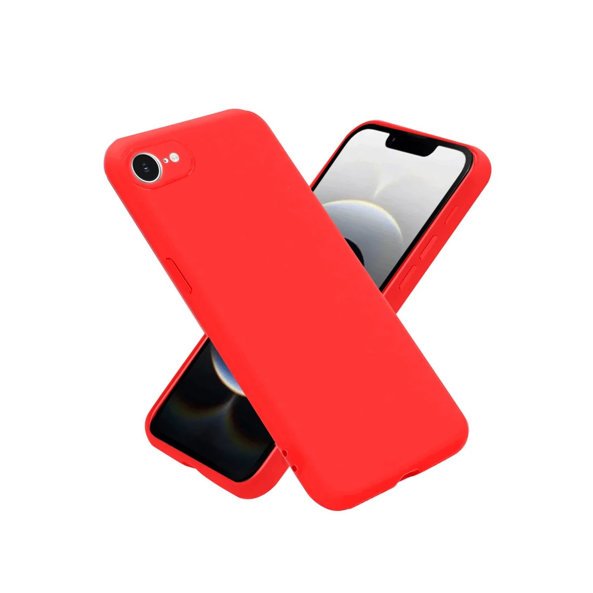 Apple İphone 16e Kılıf First Silikon - Kırmızı