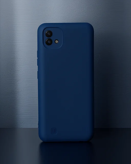 Realme C11 2021 Kılıf Nano İçi Kadife Silikon - Lacivert