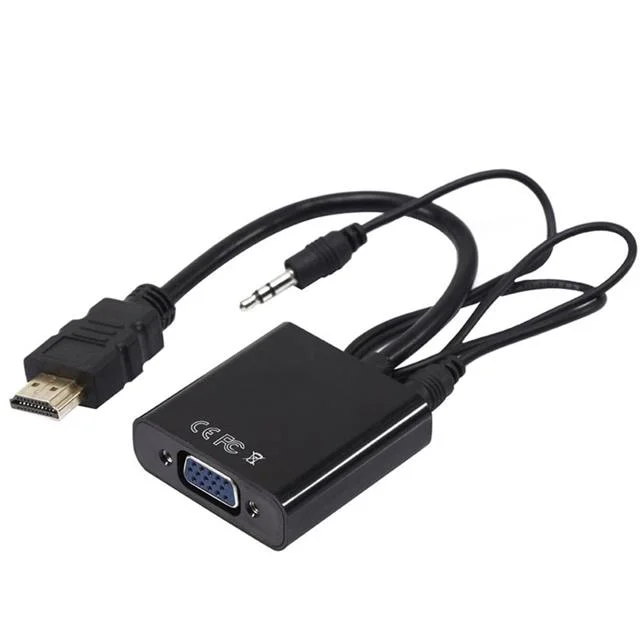 PM-32015 HD to VGA + Audio Ses Destekli Aktif Dönüştürücü Çevirici Adaptör