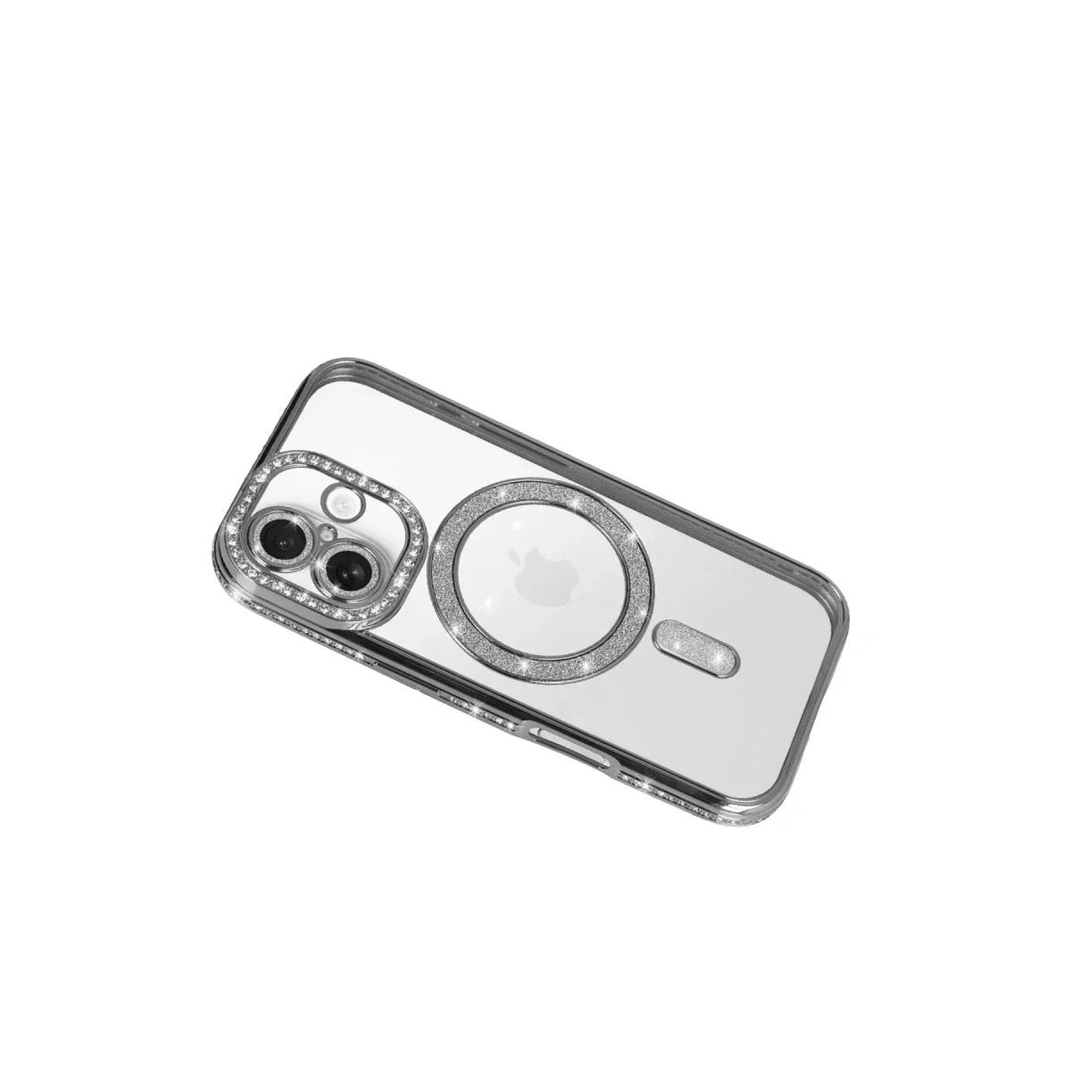 Apple iPhone 17 Joke Simli Magneticsafe Kılıf - Gümüş görsel 3