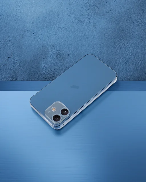 Apple İphone 12 Mini Shine Kamera Lens Koruma Cam - Sierra Blue