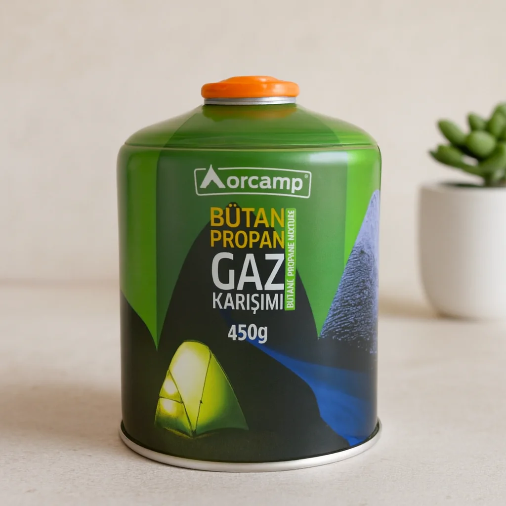 Butan Propan Gaz Kartuş 450g Kore Tipi görsel 2