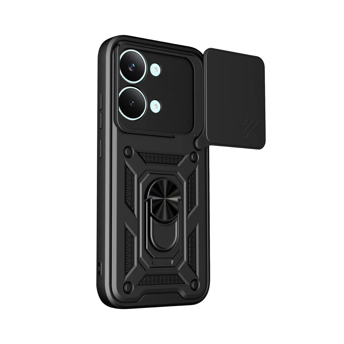 Xiaomi Poco X8 Pro Max Pars Lens Yüzüklü Silikon - Siyah görsel 3
