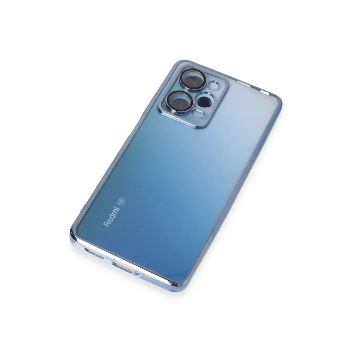 Xiaomi Redmi Note 12 Pro 5G Kılıf Razer Lensli Silikon - Açık Mavi görsel 6
