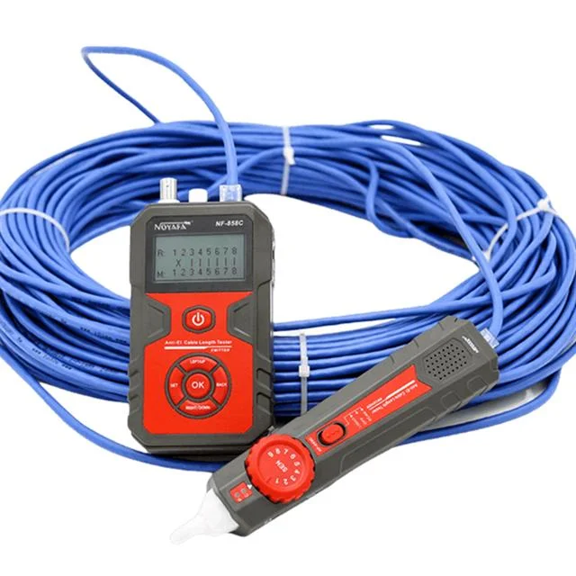 Noyafa NF-858C Rj45/Rj11/Bnc Digital Profesyonel Ağ Kablo Bulucu Test Cihaz görsel 5