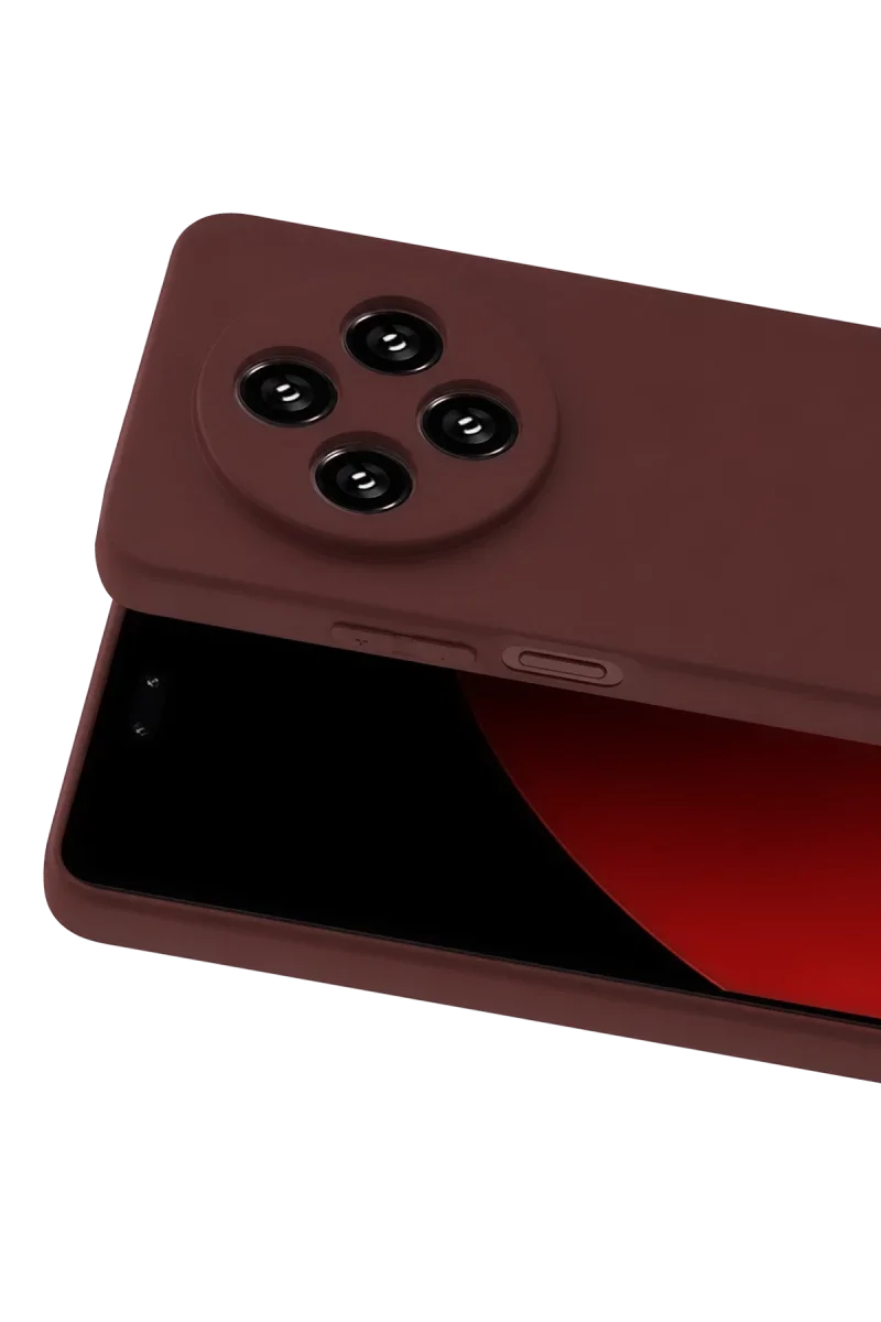 Xiao Red 14C Kılıf First Silikon - Bordo görsel 2