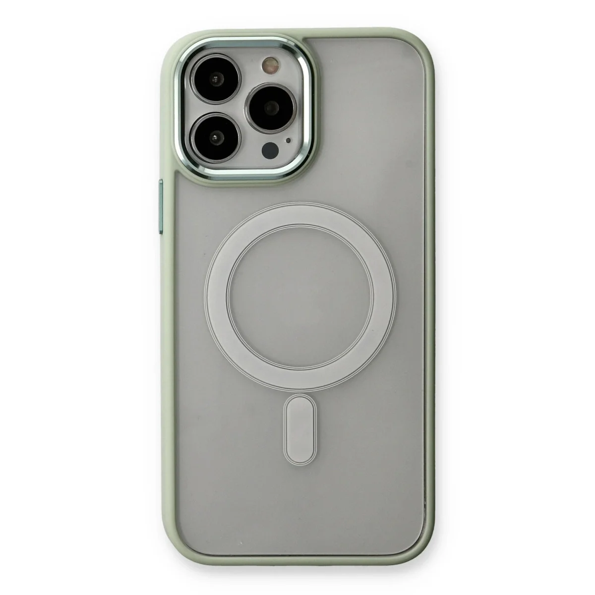 Apple İphone 14 Pro Max Kılıf Room Magneticsafe Silikon - Su Yeşili görsel 2