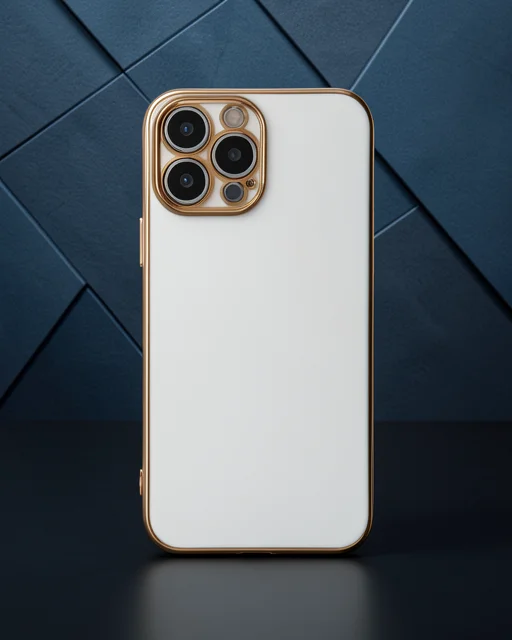 Apple İphone 15 Pro Max Kılıf Volet Silikon - Beyaz