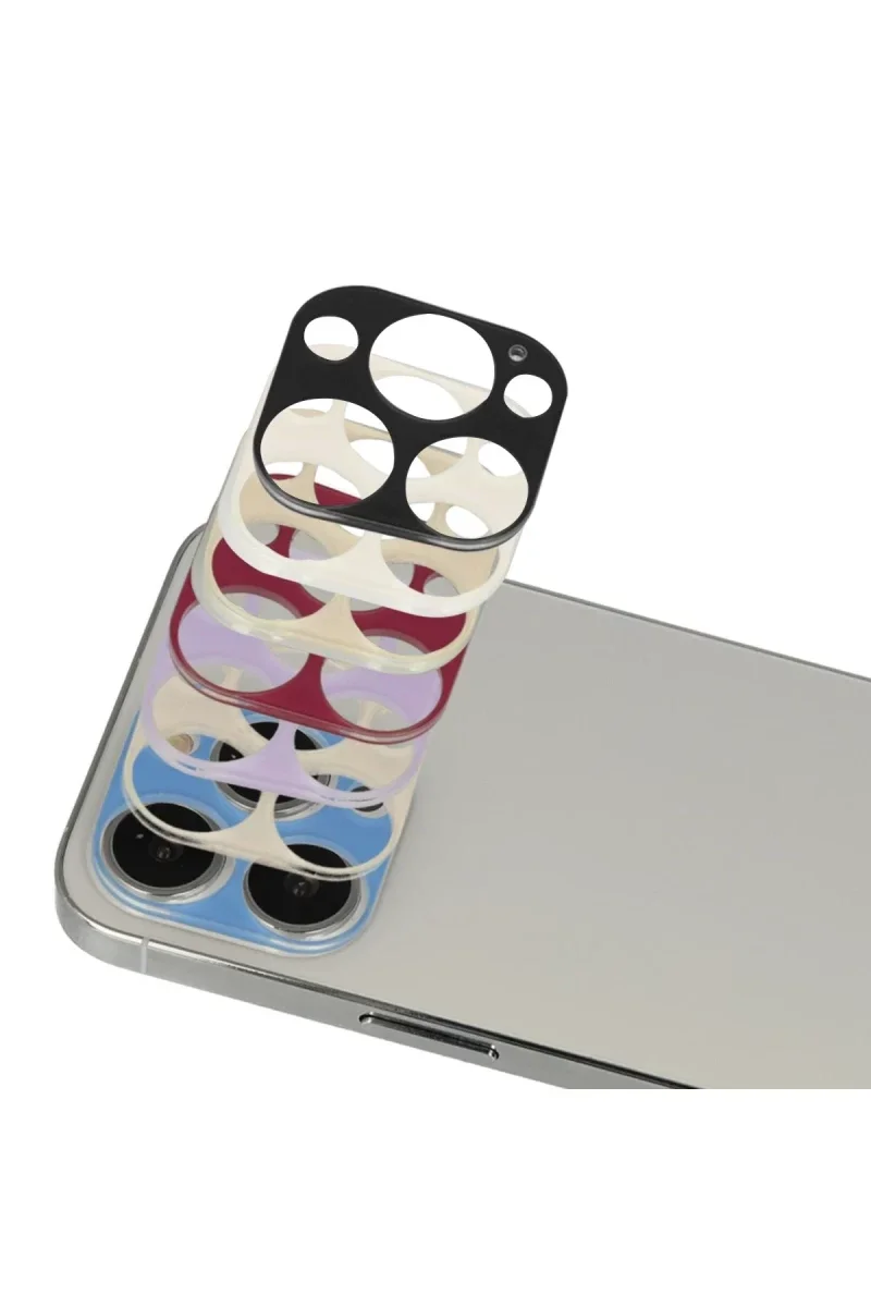 Apple iPhone 13 Pro Max Rainbow Kamera Lens Koruma Cam - Rose Gold görsel 2