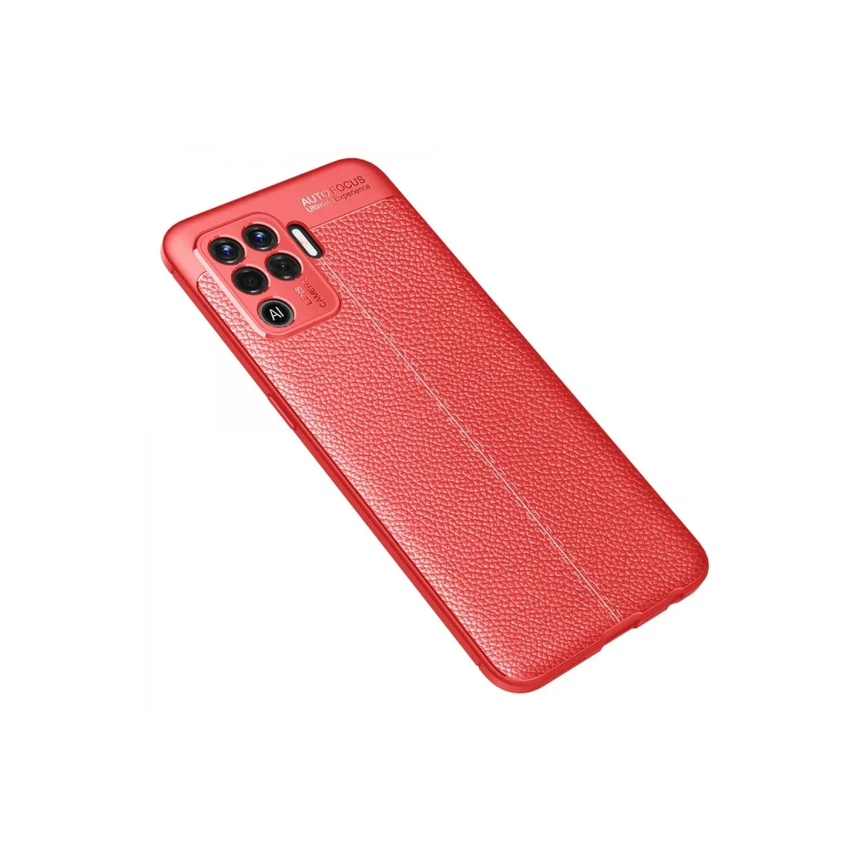 Oppo Reno 5 Lite Kılıf Auto Focus Kapak - Kırmızı görsel 2