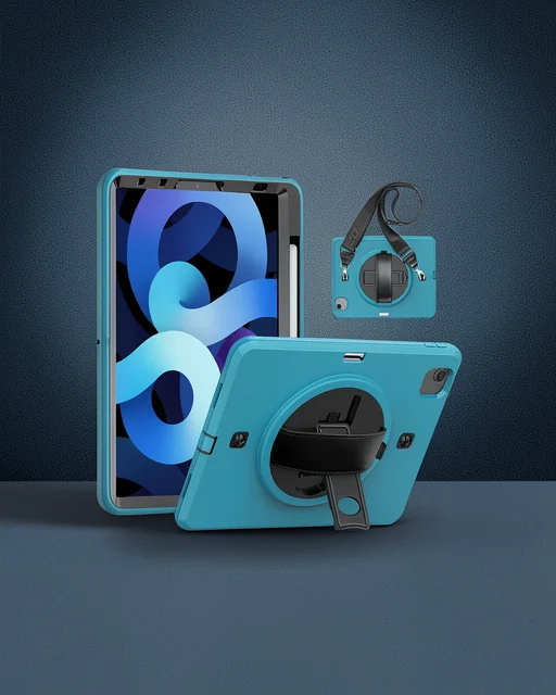 Apple İpad Pro 11 (2020) Kılıf Strap-c Otterbox Tablet Kapak - Mavi