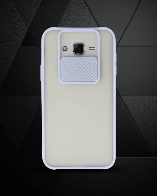 Samsung Galaxy J7 Kılıf Palm Buzlu Kamera Sürgülü Silikon - Lila