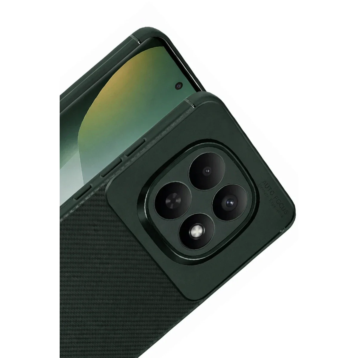 Xiaomi Redmi Note 15 Pro 5G Auto Focus Karbon Kapak - Koyu Yeşil görsel 4