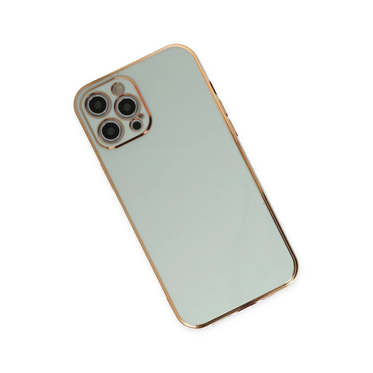 Apple İphone 12 Pro Kılıf Volet Silikon - Açık Yeşil görsel 3