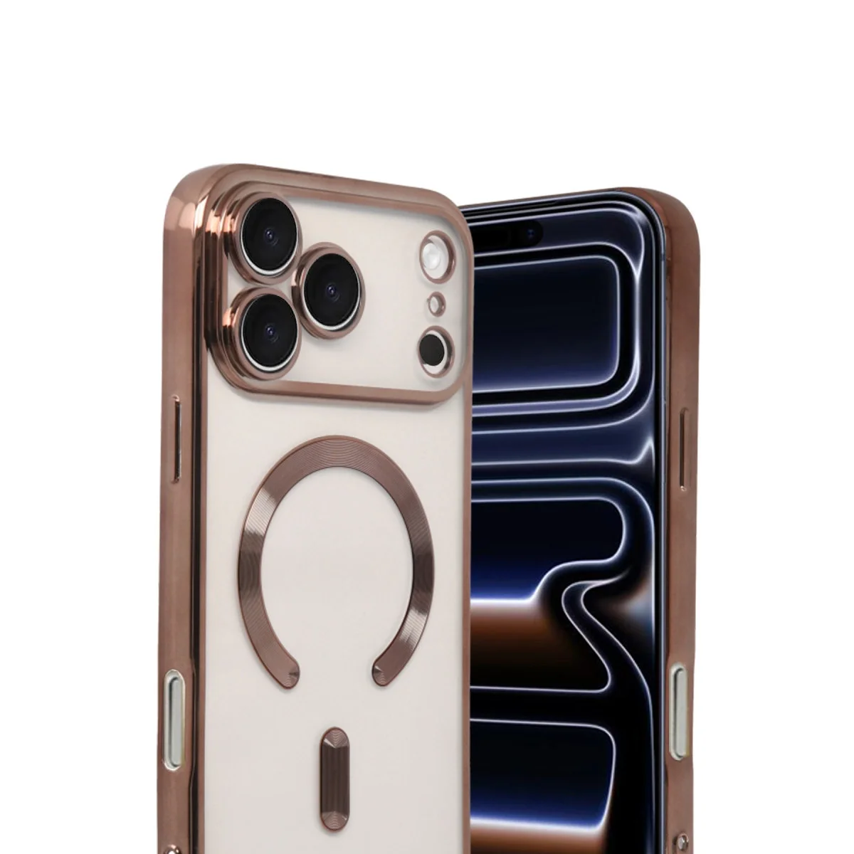 Apple İphone 17 Pro Max Kross Magneticsafe Kapak - Çöl Titanyum görsel 2