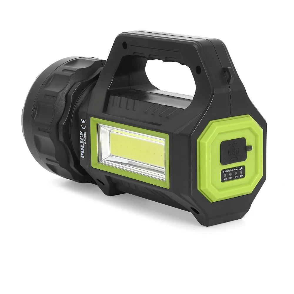 PS-385 Şarjlı Spot Fener 30W COB LED Solar Powerbank Özellikli görsel 2