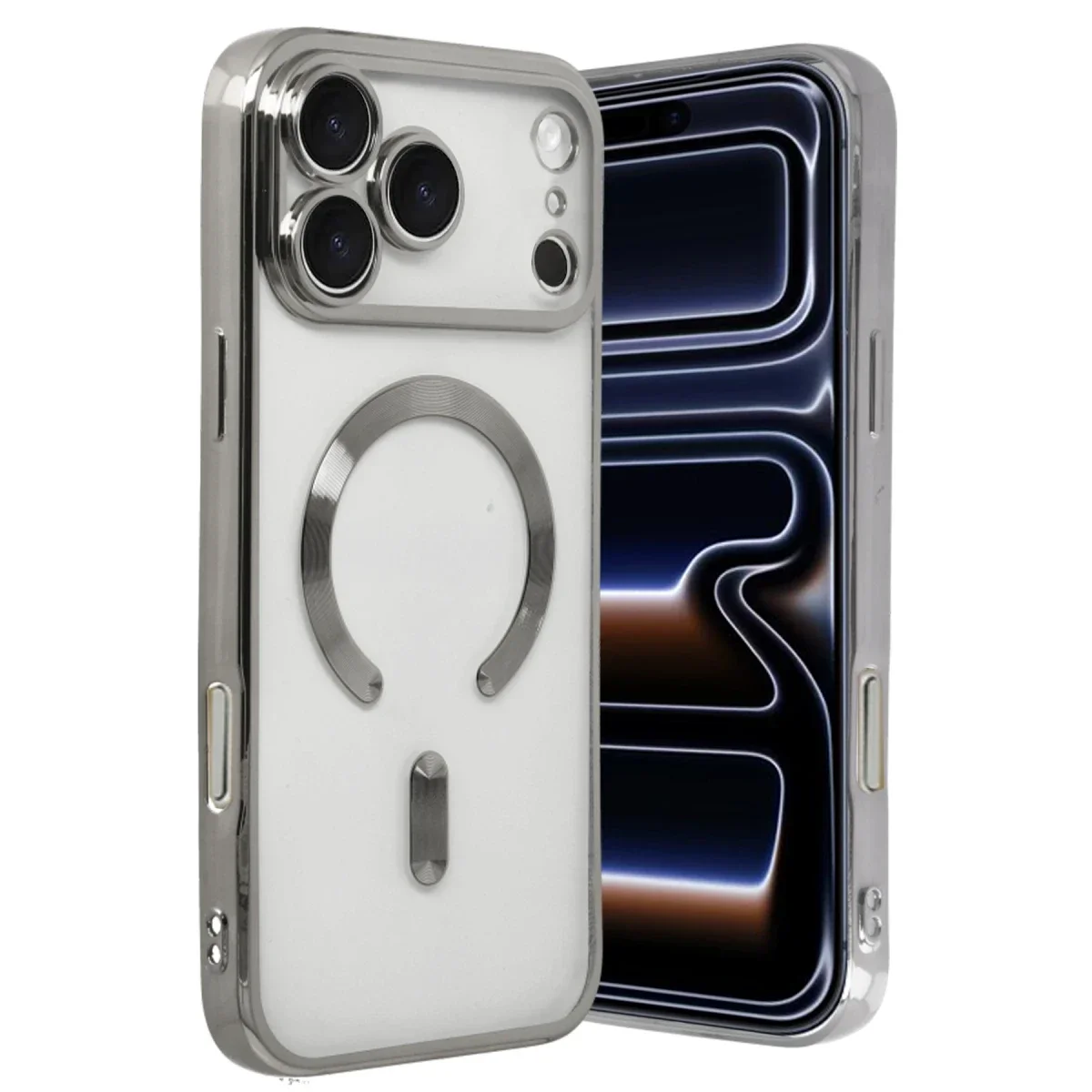 Apple iPhone 17 Pro Kross Magneticsafe Kapak - Gümüş