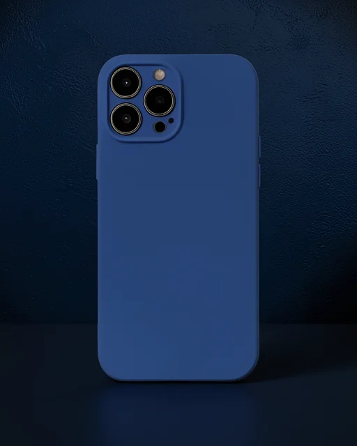 Apple İphone 13 Pro Max Kılıf Nano İçi Kadife Silikon - Lacivert