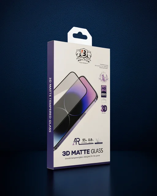 Apple İphone 15 Pro Max Bilvis 3d Mat Cam Ekran Koruyucu