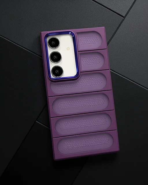 Samsung Galaxy S24 Kılıf Airmax Silikon Kapak - Derin Mor