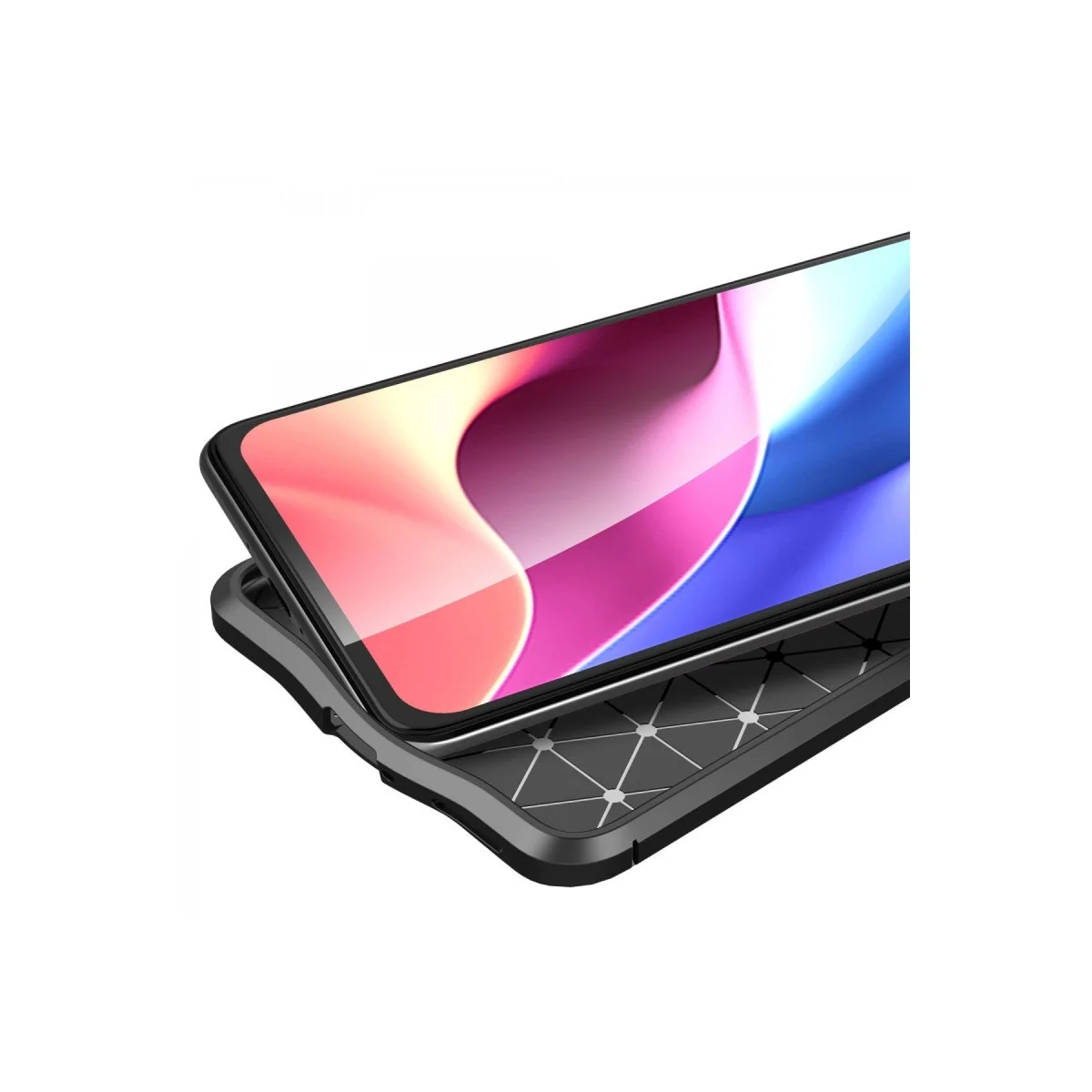 Xiao Poco F3 Kılıf Auto Focus Kapak - Kırmızı görsel 3
