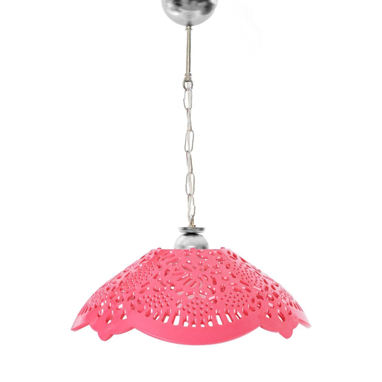 Fuşya Akrilik Avize Soft Pembe Modern Aydınlatma 35x35x12 cm görsel 2