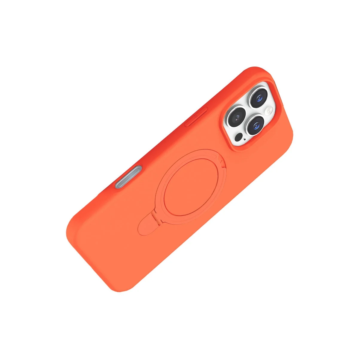 Apple İphone 16 Pro Max Regal Magsafe Standlı Kapak - Turuncu görsel 3