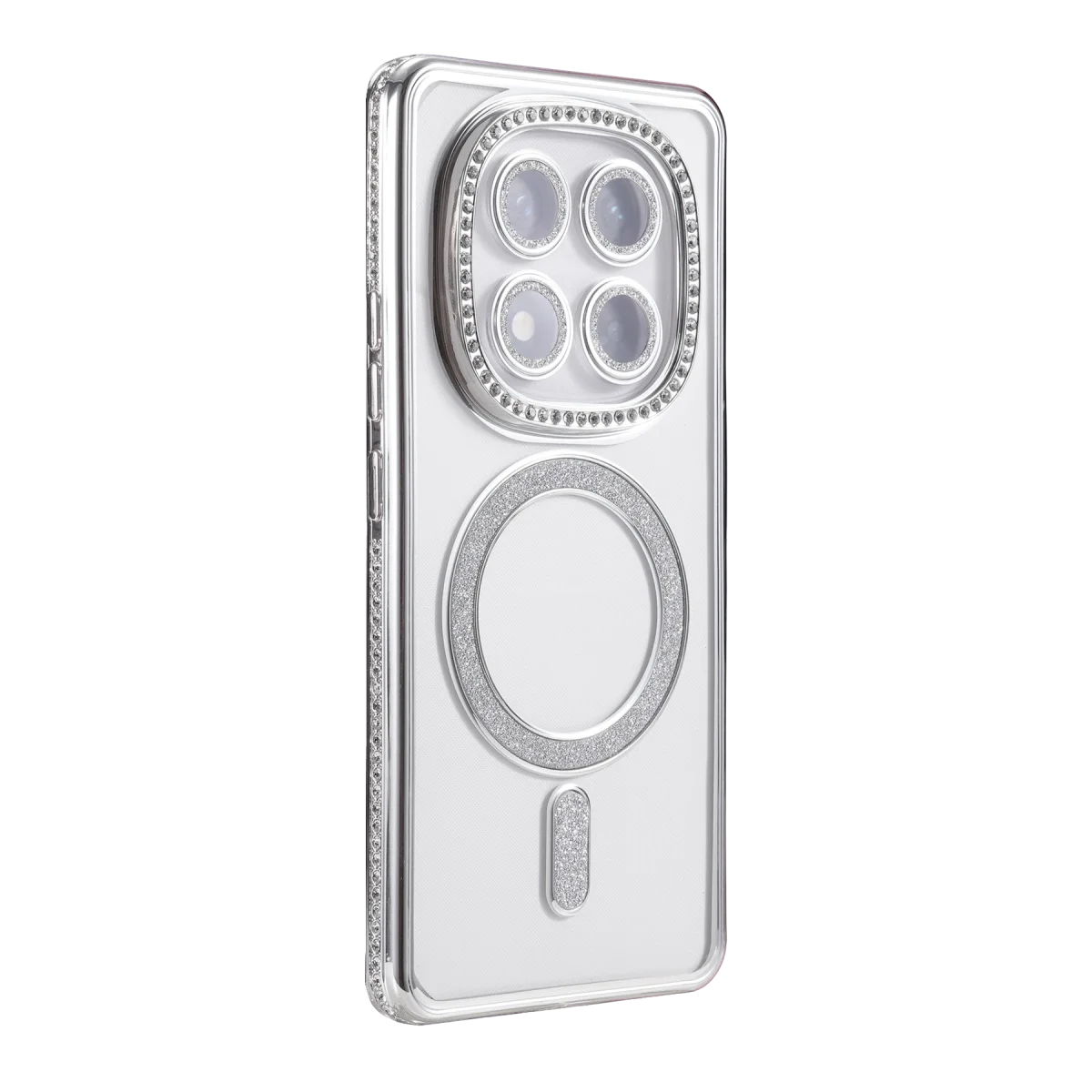 Xiao Red Note 15 Pro 5g Joke Simli Magneticsafe Kılıf - Gümüş görsel 3