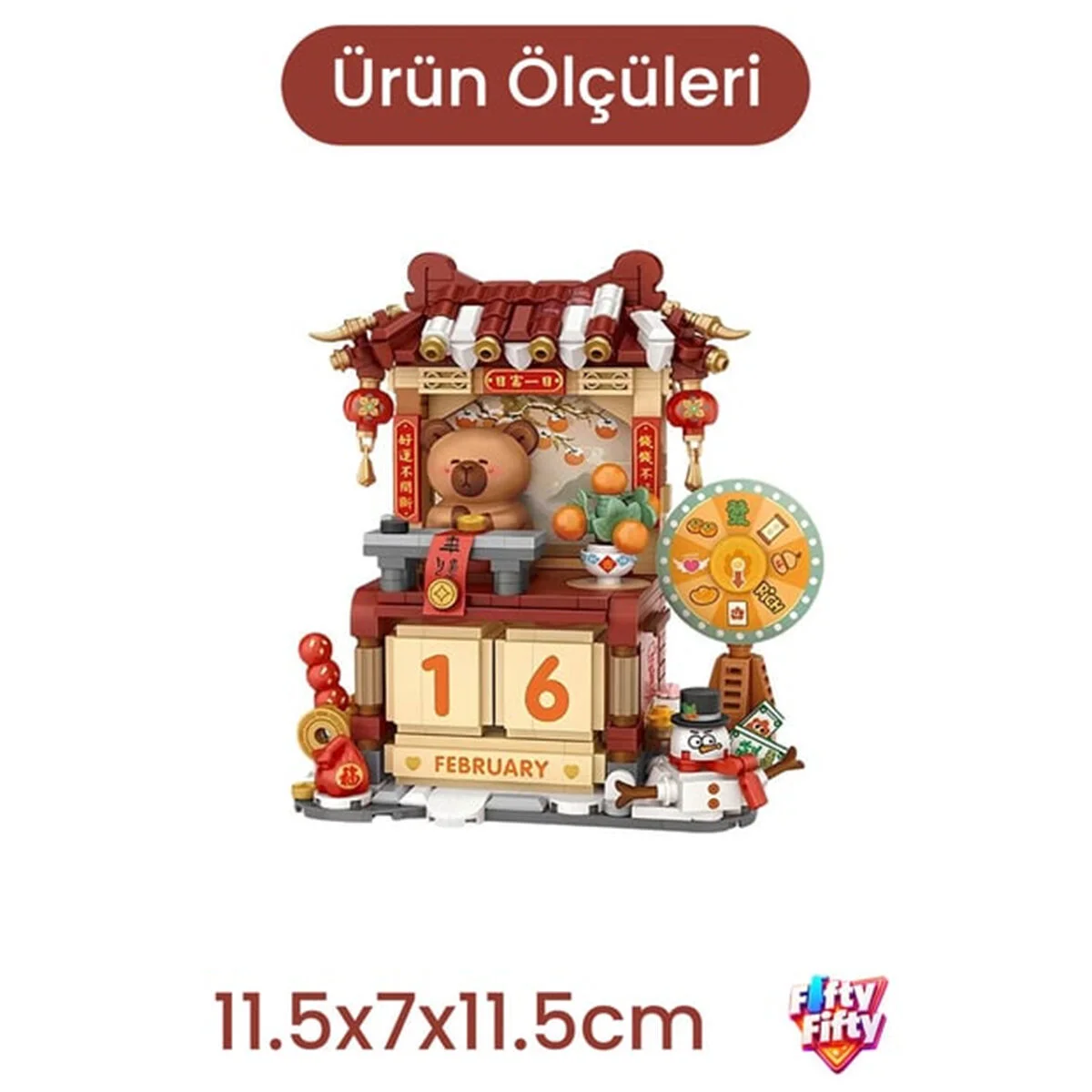 LZ4813 Loz Yeni Yıl Takvimi 631 Parça Block görsel 2
