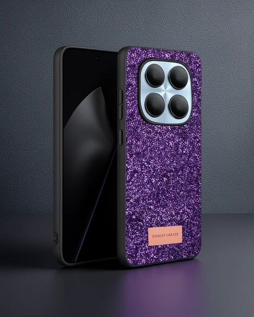 Onegif Xiaomi Redmi Note 15 Pro 5g Bright Simli Kapak - Derin Mor