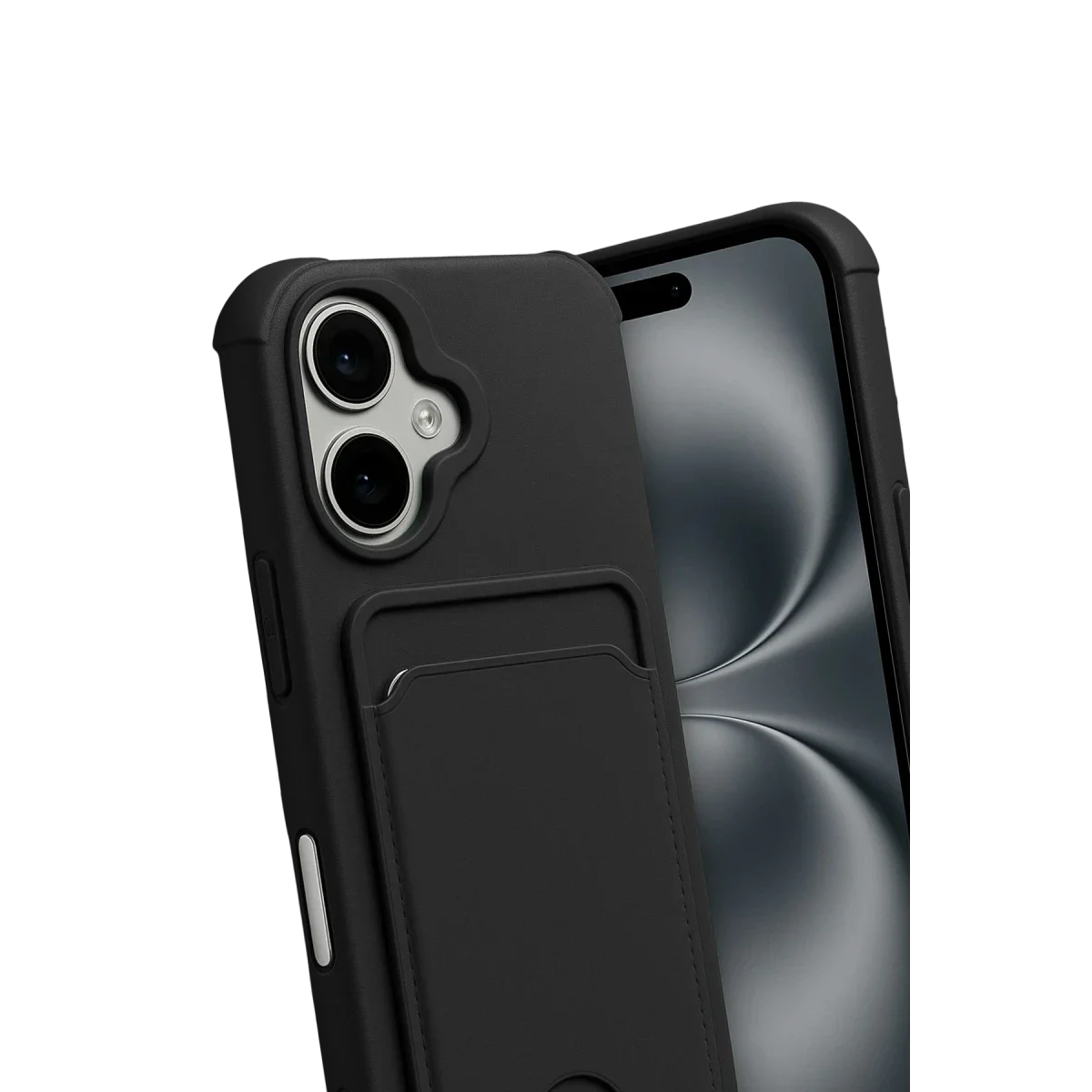 Apple iPhone 17 Kelvin Kartvizitli Silikon - Siyah görsel 3