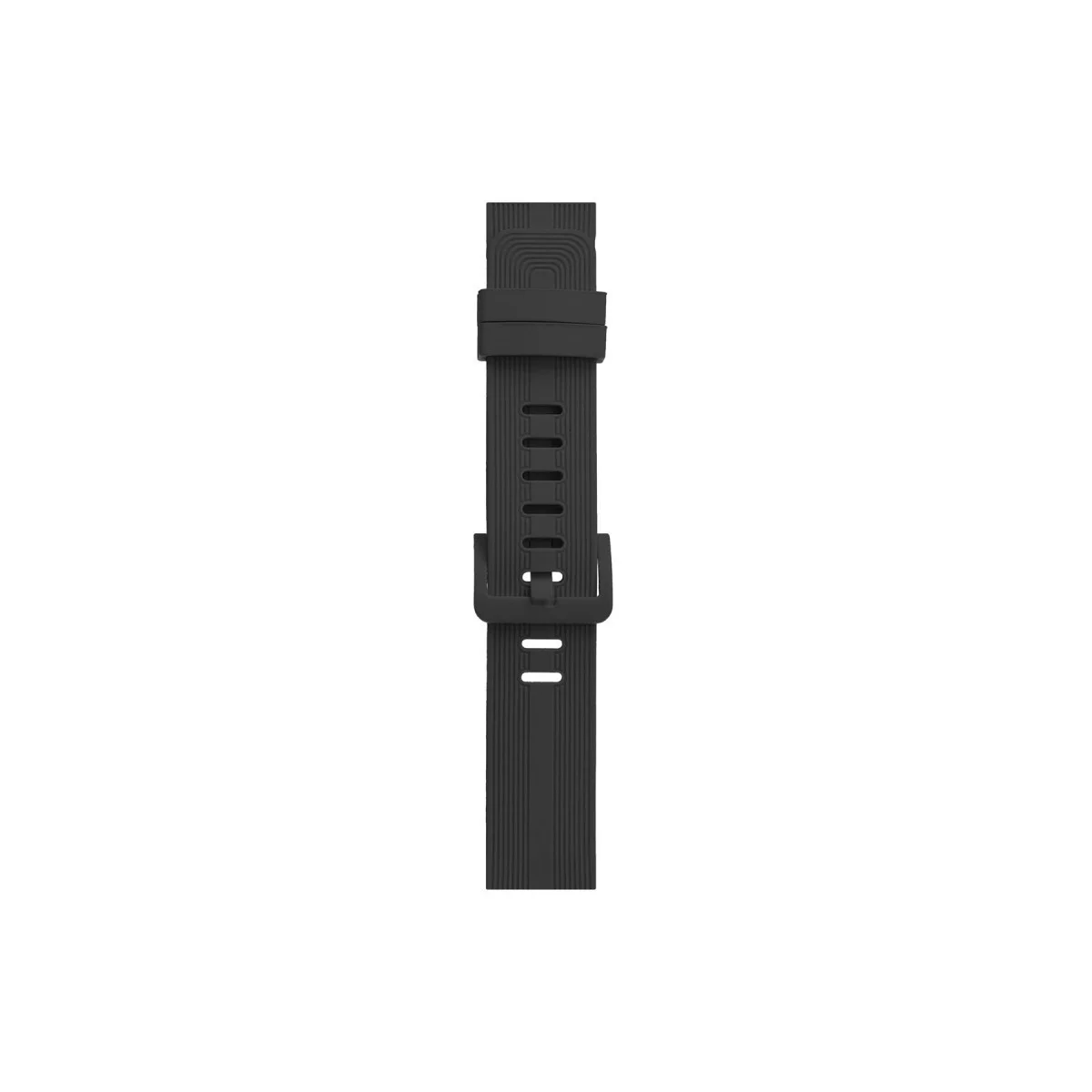 Apple Watch 38mm Kr408 Çizgili Silikon Kordon - Koyu Gri görsel 3