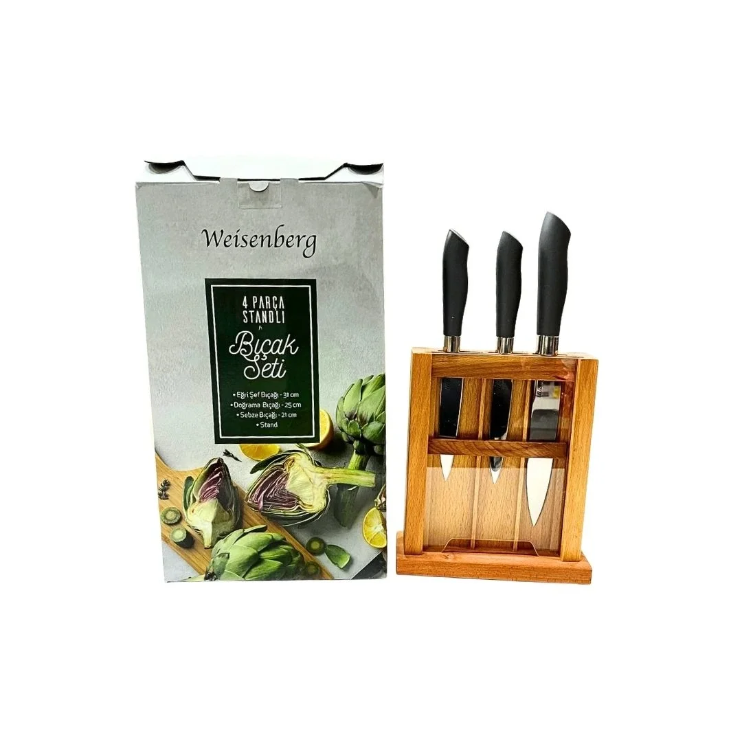 Weisenberg 4 Parça Standlı Bıçak Seti görsel 2