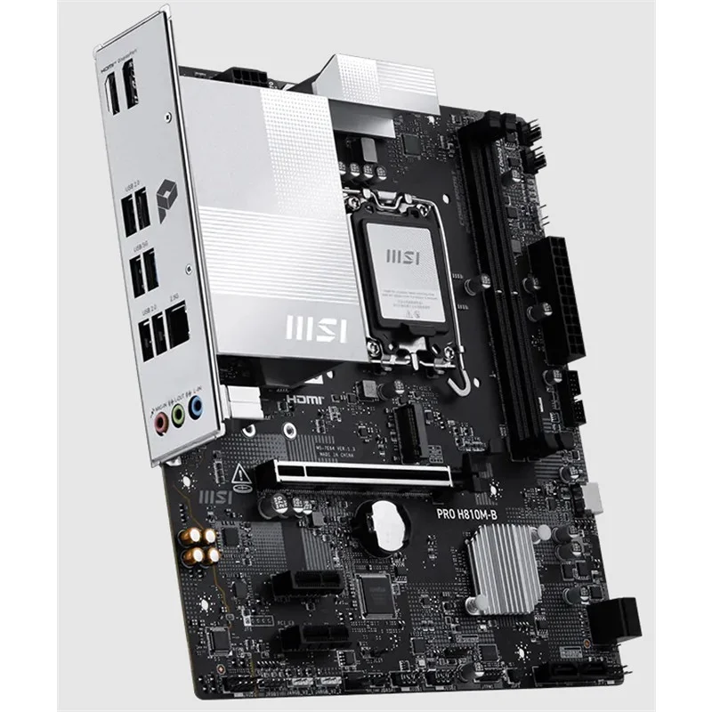 Pro H810M-B DDR5 6400MHZ 1XHDMI 1XDP 1XM.2 Matx 1851P ( Ultra Processors Serıes 2) görsel 2