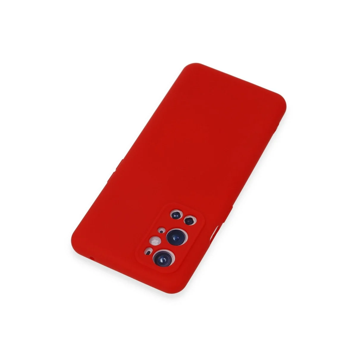 One Plus 9 Pro Kılıf Nano İçi Kadife Silikon - Kırmızı görsel 3