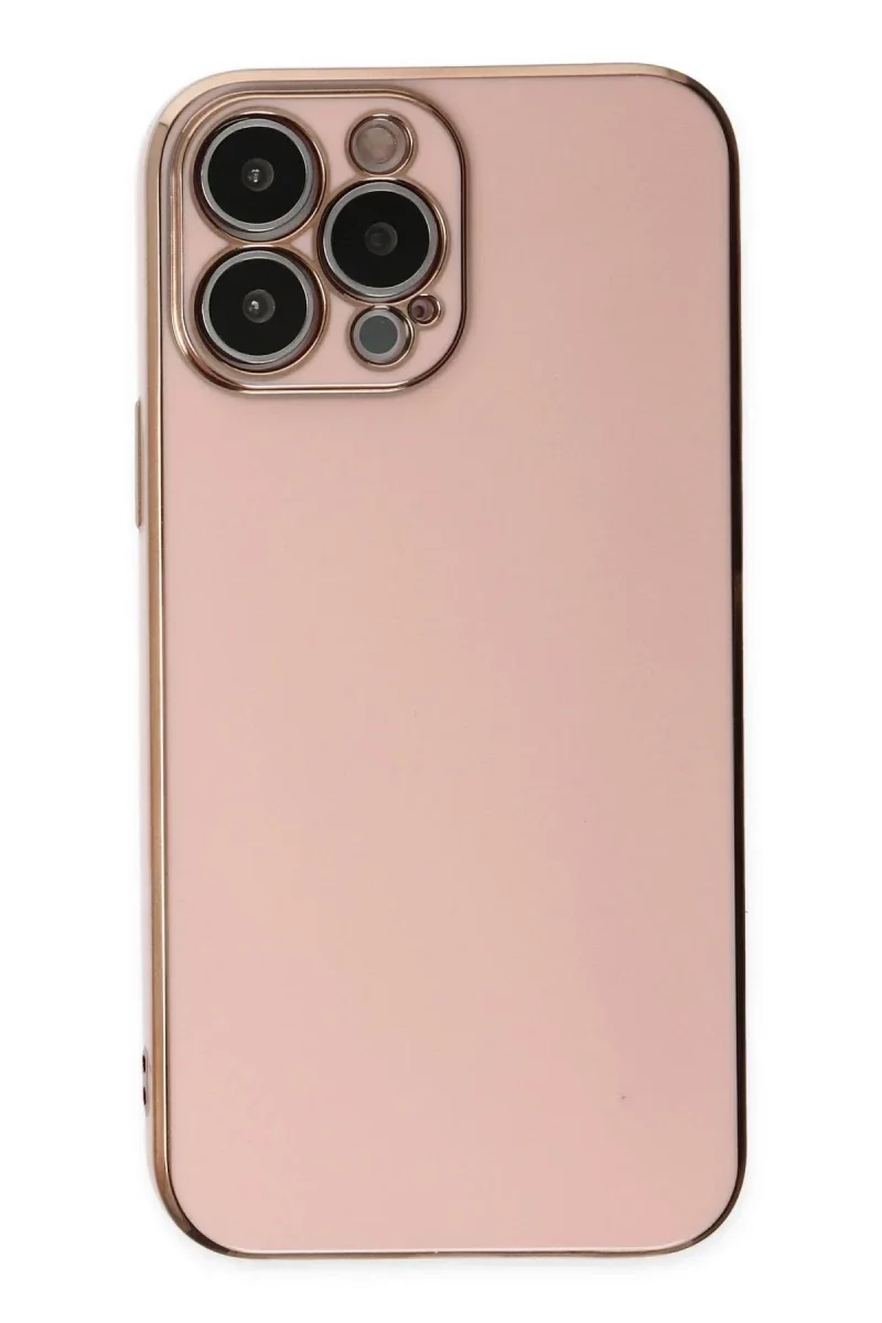 Apple iPhone 14 Pro Max Kılıf Volet Silikon - Pembe görsel 2