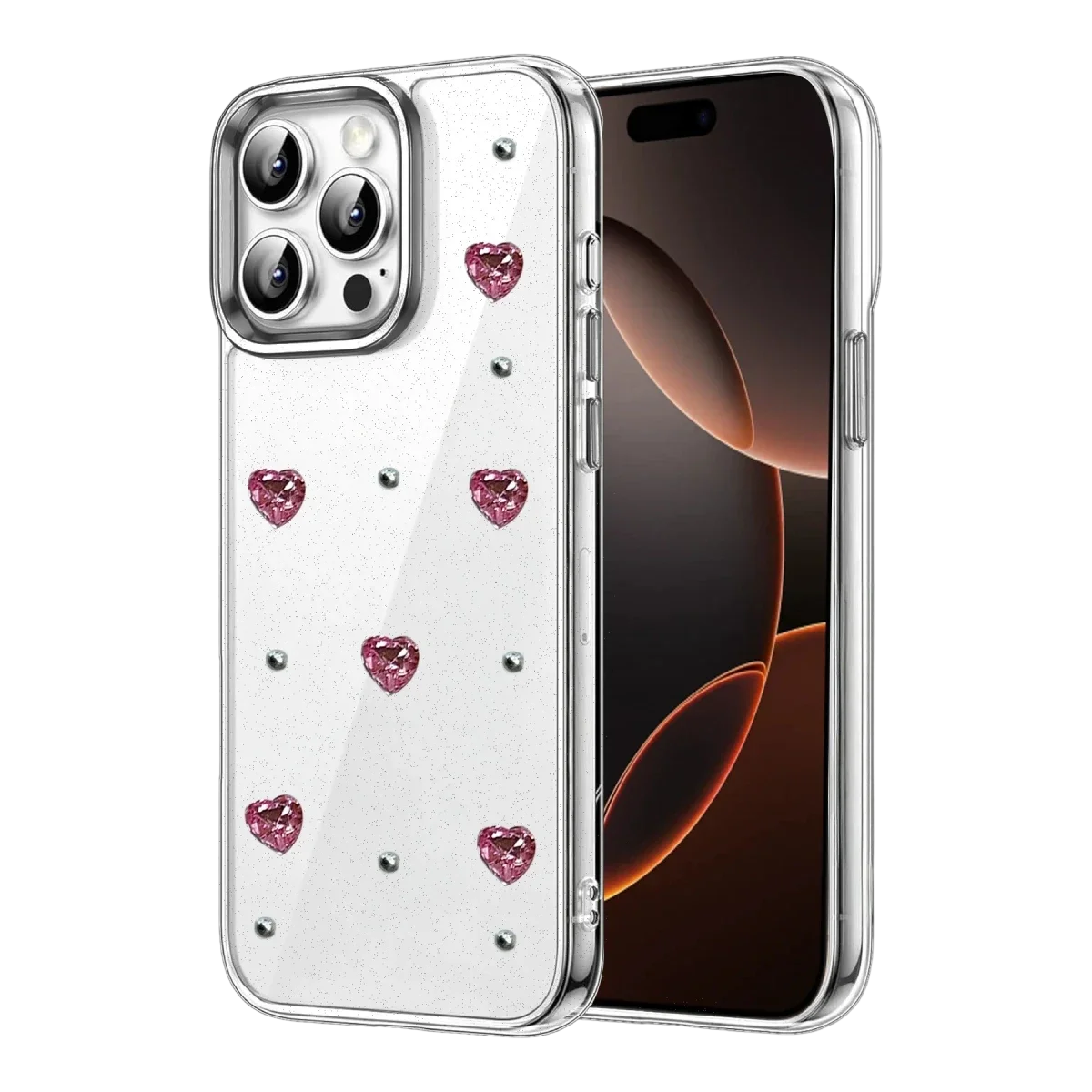 Apple iPhone 14 Pro Max Fiyonk Desenli Kapak - Desen 3