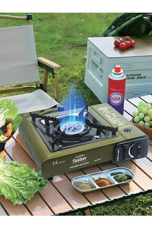 Portatif Kamp Ocağı 2.3kw | Taşınabilir Tekli Gazlı Ocak | Rüzgar Geçirmez görsel 3
