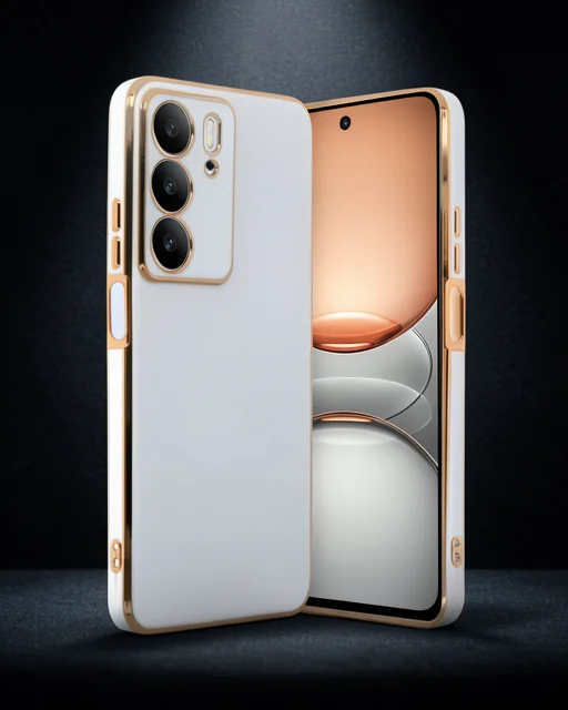 Realme C75 4g Kılıf Volet Silikon - Beyaz