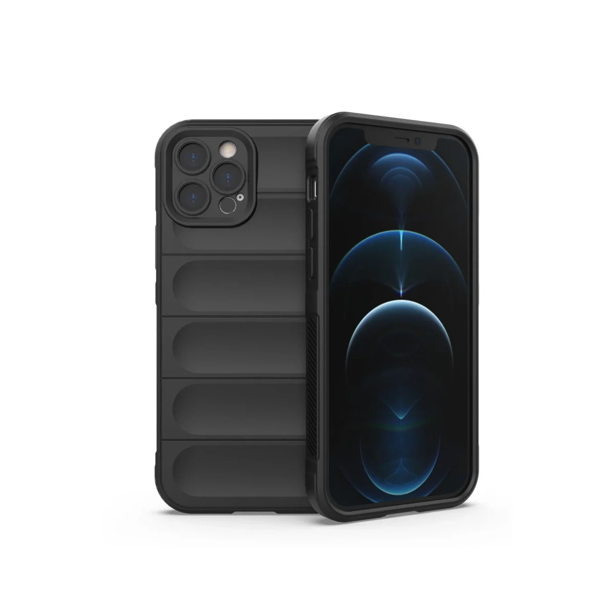 Apple İphone 12 Pro Kılıf Optimum Silikon - Siyah