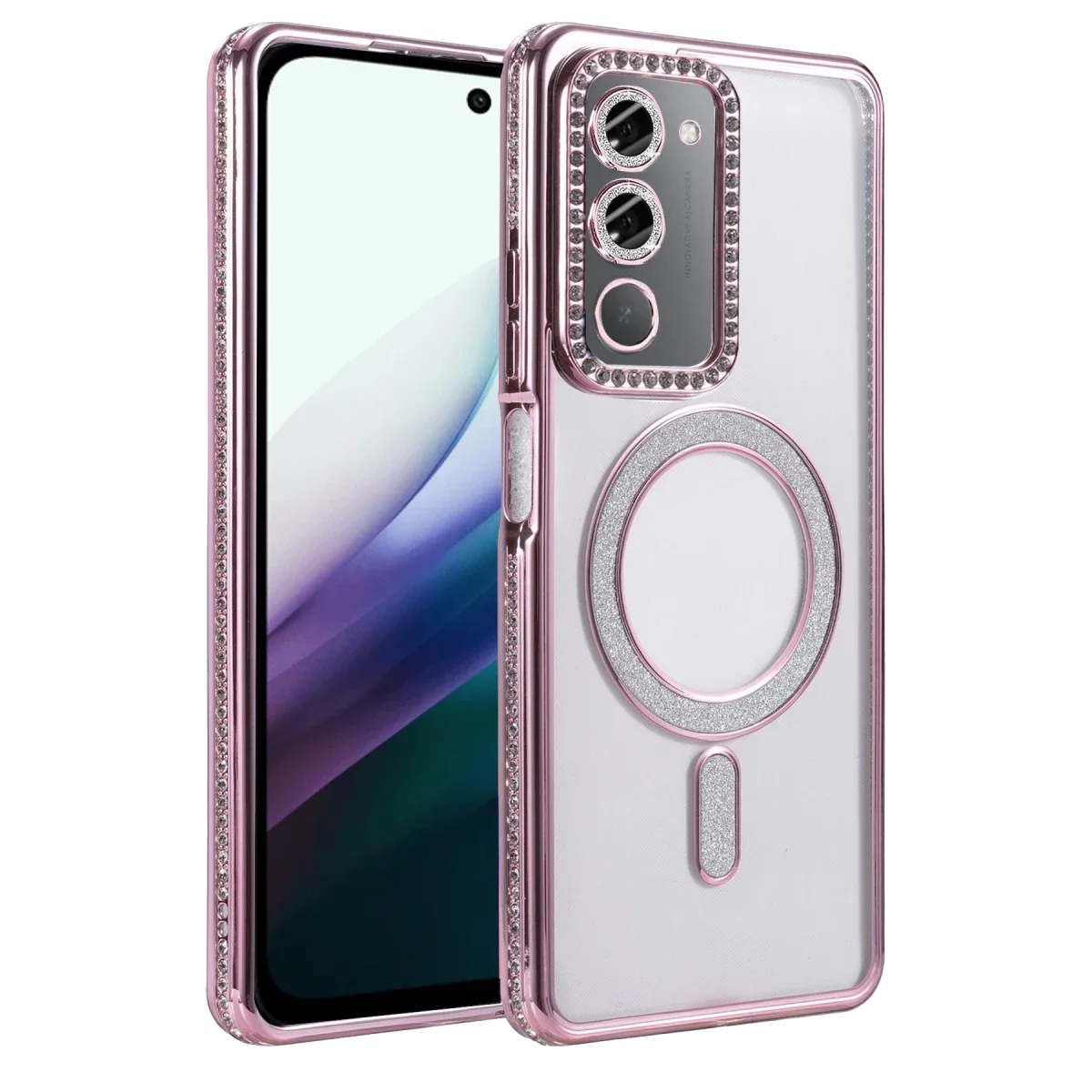 Xiaomi Redmi 15 4G Joke Simli Magneticsafe Kılıf - Pembe