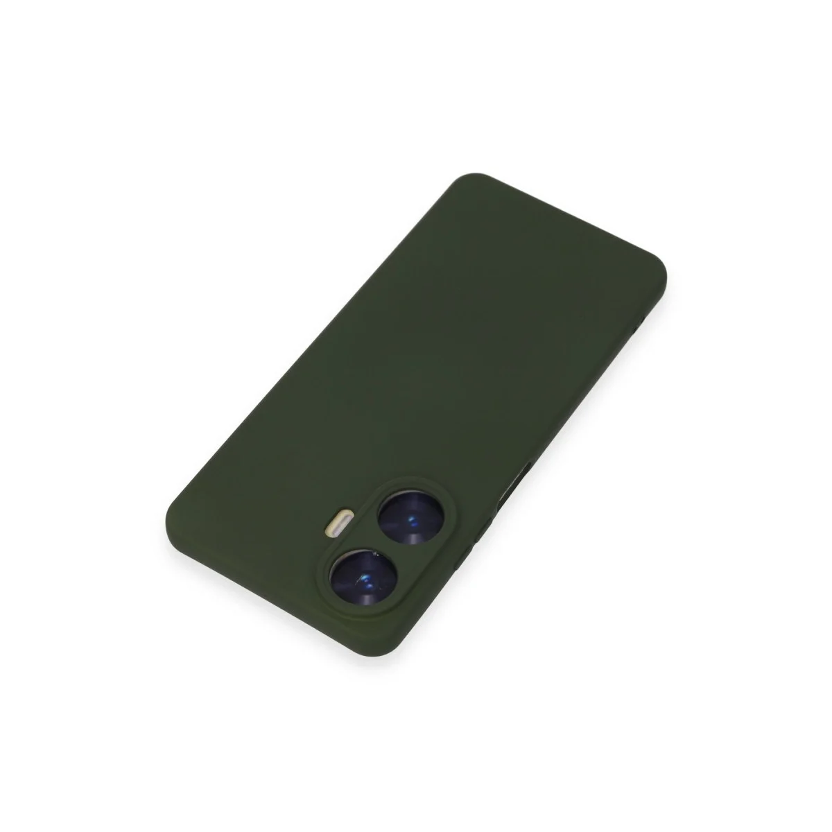 Realme C55 Kılıf Nano İçi Kadife Silikon - Koyu Yeşil görsel 2