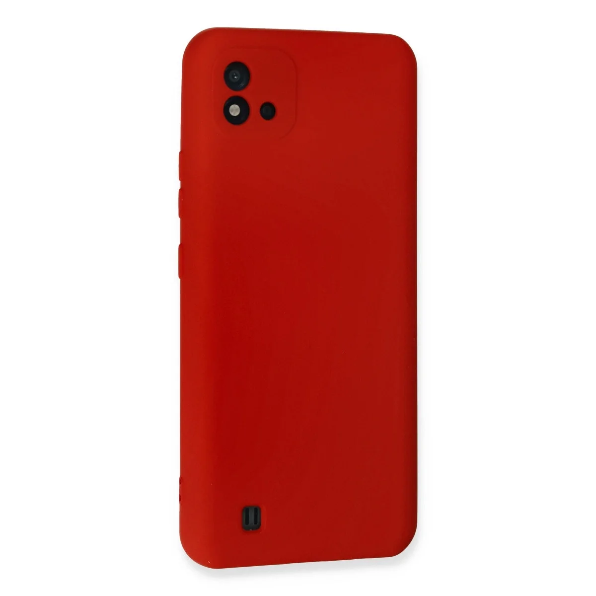 Realme C11 2021 Kılıf Nano İçi Kadife Silikon - Kırmızı görsel 3