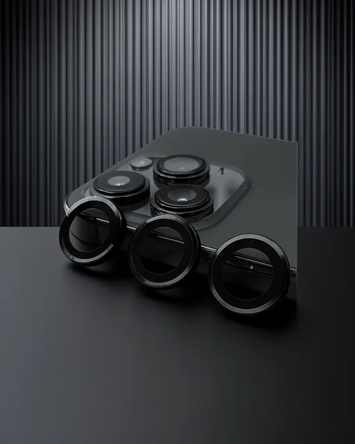Apple İphone 14 Pro Max Raze Metal Kamera Lens - Siyah