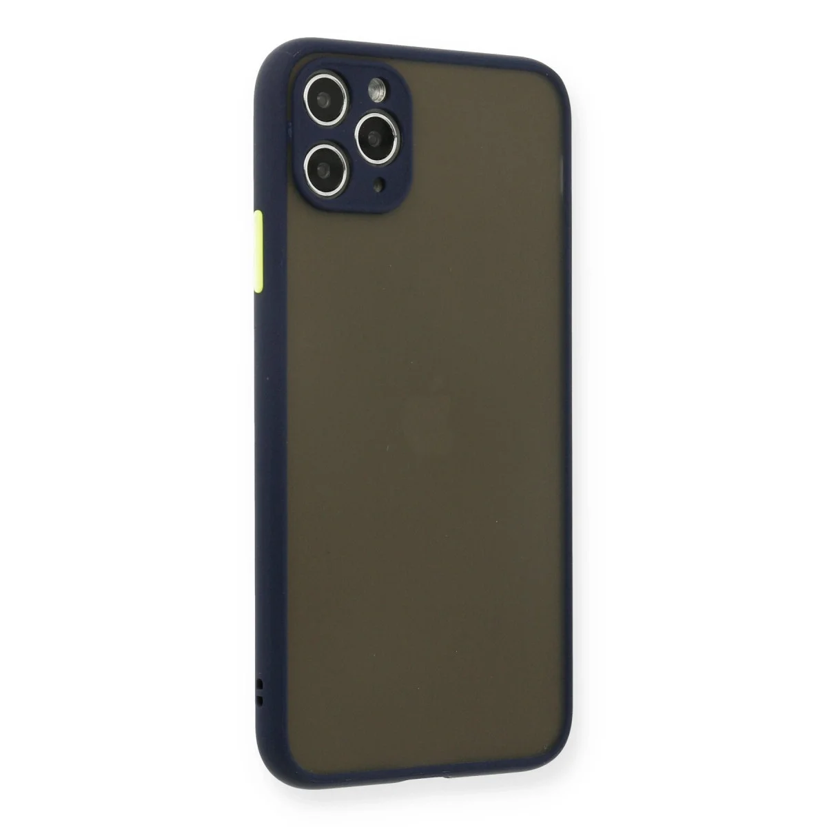 Apple İphone 11 Pro Max Kılıf Montreal Silikon Kapak - Lacivert görsel 2