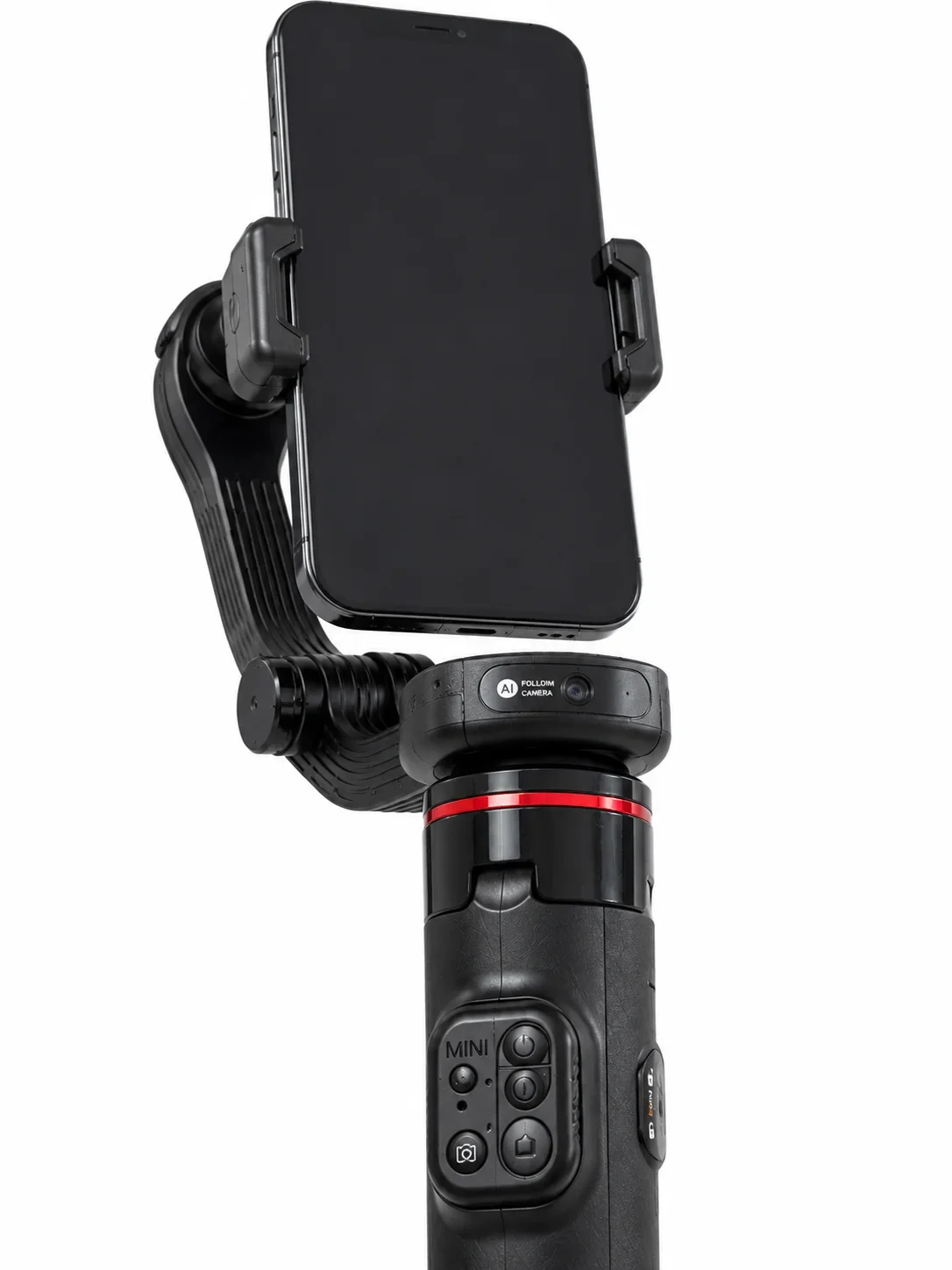 AI Yüz Takip Özellikli Gimbal Selfie Stick 360° Dönebilen Telefon Tutucu Uzayabilir Bluetooth Kumandalı görsel 2